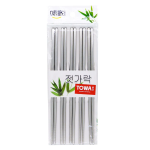TOWA HASHI DE INOX C/ 5 PARES (22,5CM)