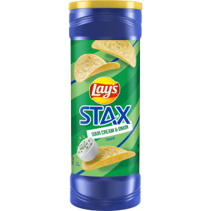 LAYS STAX BATATA SABOR SOUR CREAM E ONION 155,9G