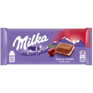 MILKA CHOCOLATE CHERRY CREME 100G