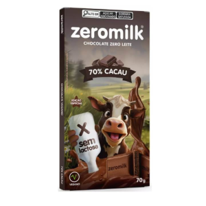 ZEROMILK CHOCO 70% CACAU SEM LACTOSE 70G
