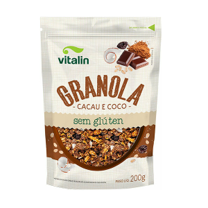 VITALIN GRANOLA CACAU E COCO S/ GLUTEN 200G