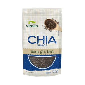 VITALIN CHIA EM GRAOS SEM GLUTEN 120G