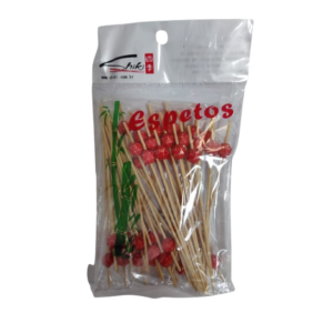 SHIKI ESPETO PREMIUM DECORADO BALAO VERM. 12CM 50UN JS-4