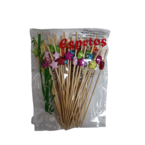 SHIKI ESPETO DECORADO ESTRELA MISTA 12CM 50UN JM-23