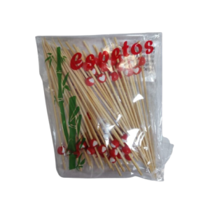 SHIKI ESPETO DECORADO BOL. VERM. C/ CORACAO 12CM 50UN ACR JS2