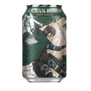 OCEAN BOMB ATTACK ON TITAN LEVI REFRIGERANTE MEL 330ML