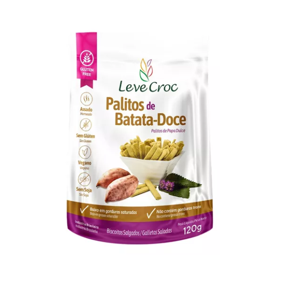 LEVE CROC PALITOS DE BATATA DOCE 120G