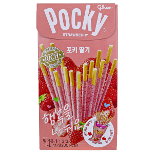 HT GLICO POCKY MORANGO 41G