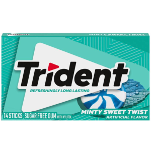 TRIDENT CHICLETE MINTY SWEET TWIST 26,6G