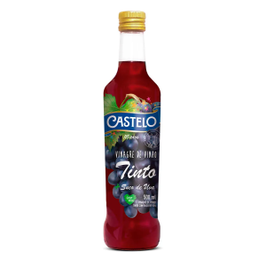 CASTELO VINAGRE VINHO TINTO C/ SUCO DE UVA 500ML