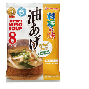 MARUKOME MISSOSHIRO TOFU FRITO E WAKAME S/ GLUTEN 152G