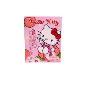 HELLO KITTY BALA DE GOMA SABOR PESSEGO 55G