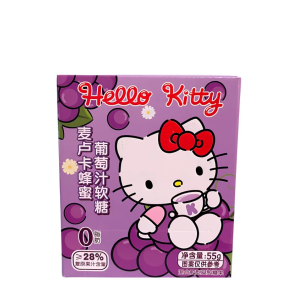 HELLO KITTY BALA SABOR UVA E MEL 55G