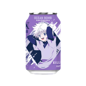OCEAN BOMB HUNTERXHUNTER KILLUA REFRIGERANTE CHA PRETO E LICHIA 330ML
