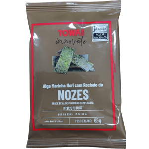 TOWA SNACK DE ALGA MARINHA SABOR NOZES 6,5G