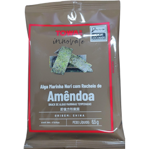 TOWA SNACK DE ALGA MARINHA SABOR AMENDOA 6,5G