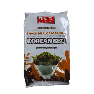 GIM SNACK DE ALGA MARINHA ASSADA SABOR KOREAN BBQ 4G