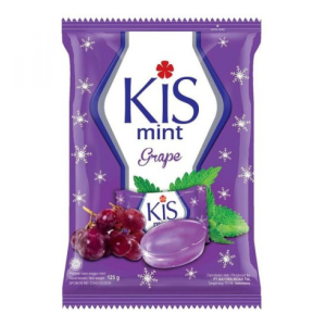 KIS BALA SABOR MENTA E UVA 125G