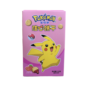 LEDA BISCOITO C/ RECHEIO DE MORANGO POKEMON 52G