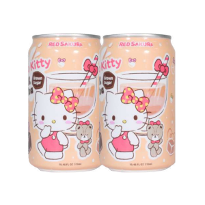 RED SAKURA CHA PRETO SABOR LEITE C/ ACUCAR MASCAVO HELLO KITTY 310ML