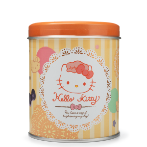 RED SAKURA LATA RED C/ COOKIES SABOR CHA E CHOCOLATE HELLO KITTY 78G