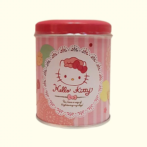 RED SAKURA LATA RED C/ COOKIES SABOR MANTEIGA HELLO KITTY 78G
