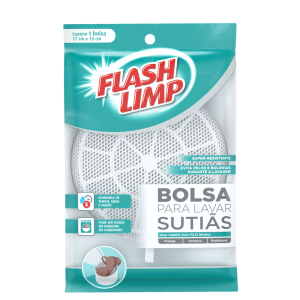 FLASH LIMP BOLSA P/ LAVAR SUTIA 17X15CM LAV7689