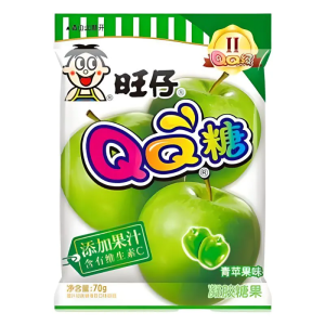 QQ BALA GUMMY SABOR MACA VERDE 70G