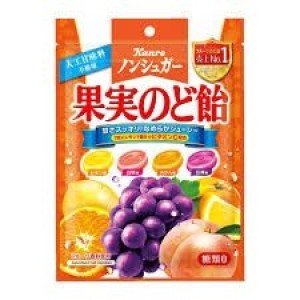 KANRO BALA DE FRUTAS SEM AÇUCAR 86G