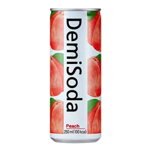 DEMI SODA REFRIGERANTE SABOR PESSEGO 250ML