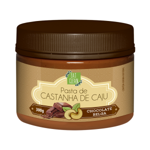 EAT CLEAN PASTA CASTANHA CAJU CHOCOLATE BELGA 300G