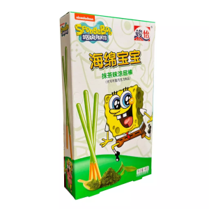 BOB ESPONJA PALITINHOS SABOR CHA VERDE 48G