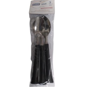 DI SOLLE COLHER MESA INOVA PRETA 3PCS