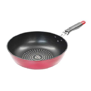 FRIGIDEIRA FUNDA EM ALUMINIO 28CM VERMELHO